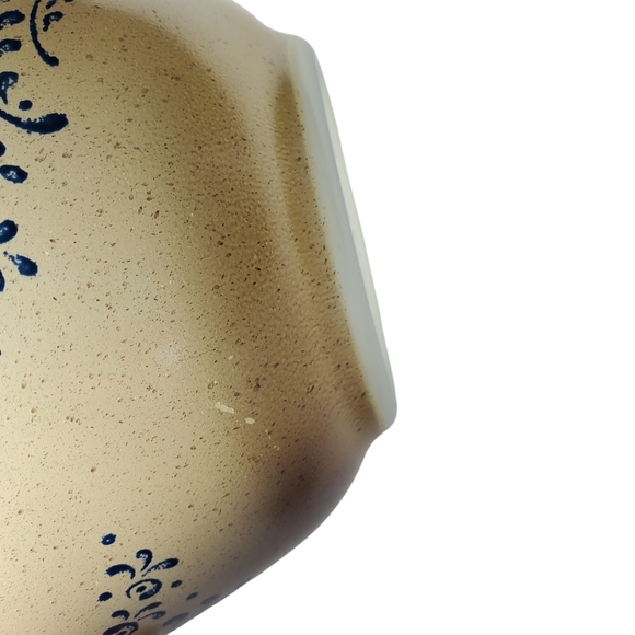 VINTAGE Pyrex Homestead 401 Mixing Bowl 750 ml Speckled Tan Blue - Picture 2 of 5